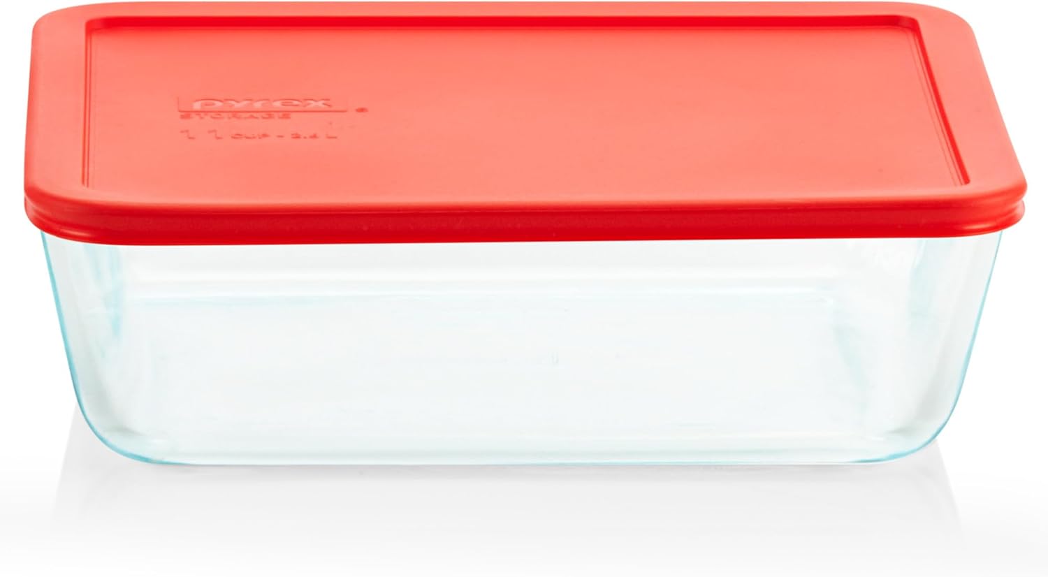 11 Cup Glass Food Storage Container with Lid
